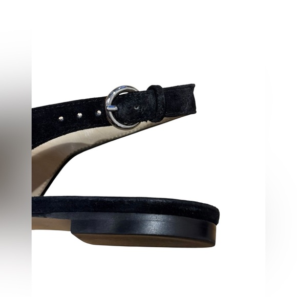 Marc Fisher Pointed Toe Slingback Flats in Black Size 8.5 - Picture 5 of 6